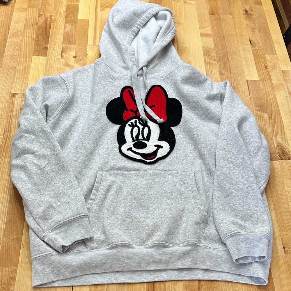 Disney Minnie Mouse Light Gray Hoodie